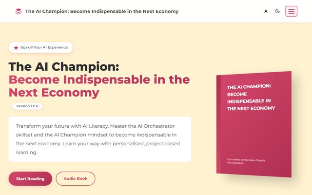The AI Champion homepage