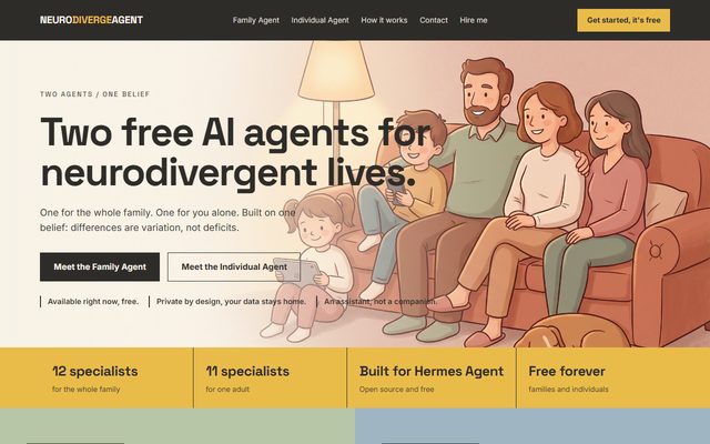 NeuroDivergeAgent homepage